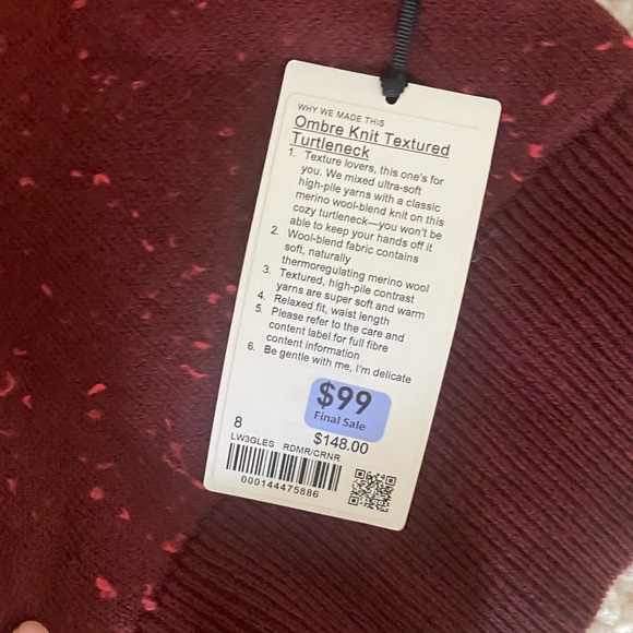 Lululemon NWT size 8 - Picture 8 of 11